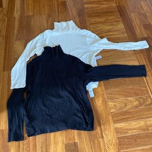 Old Navy Long-Sleeve Rib-Knit Turtleneck Top 2-Pack for Women